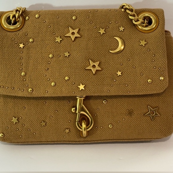 Rebecca Minkoff Edie Crossbody with Celestial Studs Moon Stars Chain Strap - Picture 2 of 4